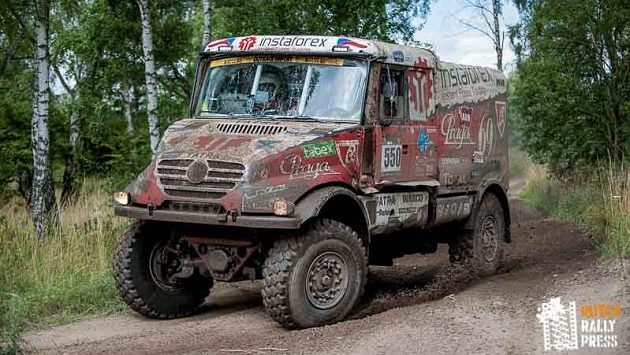 Aleš Loprais s kamiónem Tatra na trati Rally Breslau. Aleš Loprais s kamiónem Tatra na trati Rally Breslau.