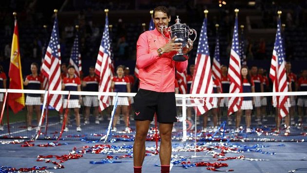 Vítěz US Open 2017 Španěl Rafael Nadal. Vítěz US Open 2017 Španěl Rafael Nadal.