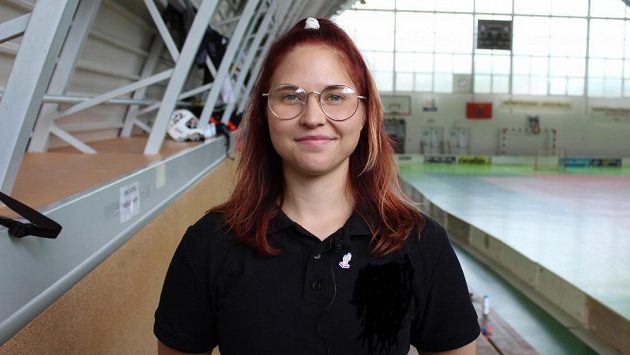 Florbalová trenérka Monika Chromá. Florbalová trenérka Monika Chromá.