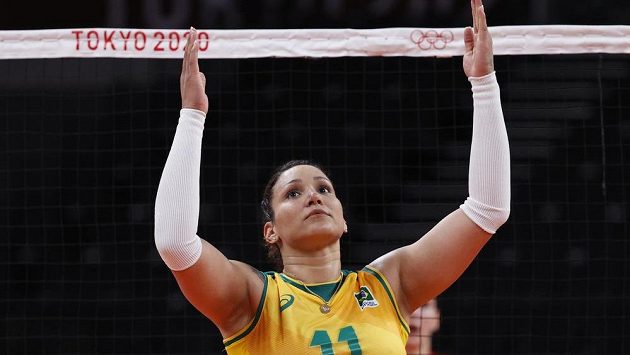 Brazilská volejbalistka Tandara Caixetaová Brazilská volejbalistka Tandara Caixetaová