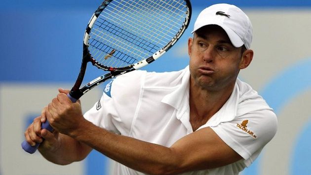 Andy Roddick na turnaji v Eastbourne Andy Roddick na turnaji v Eastbourne