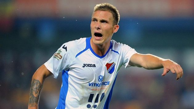 Lukáš Droppa na archivním snímku v dresu Baníku Ostrava. Lukáš Droppa na archivním snímku v dresu Baníku Ostrava.