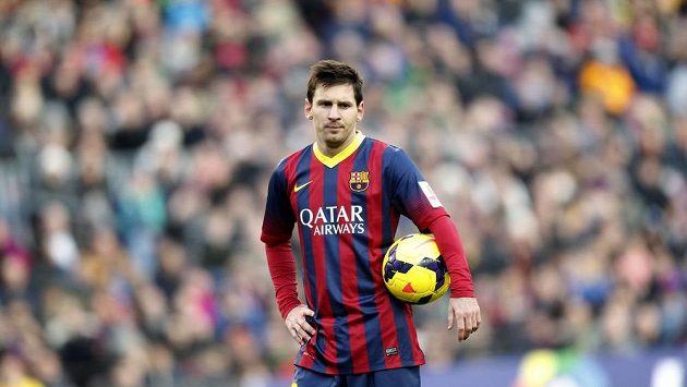 Zasmušilý útočník Barcelony Lionel Messi. Zasmušilý útočník Barcelony Lionel Messi.