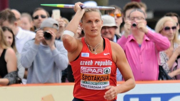 Oštěpařka Barbora Špotáková při kvalifikaci mistrovství Evropy. Oštěpařka Barbora Špotáková při kvalifikaci mistrovství Evropy.