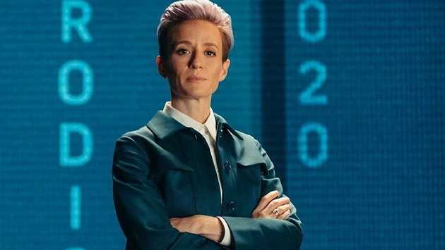 Megan Rapinoeová, nejlepší fotbalistka světa za minulý rok. Megan Rapinoeová, nejlepší fotbalistka světa za minulý rok.