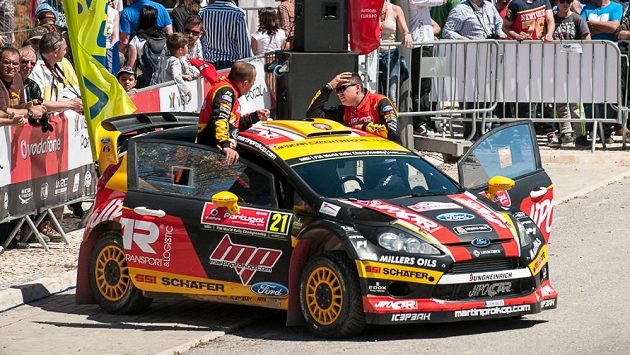 Martin Prokop (vpravo) a Jan Tománek při Portugalské rallye 2014. Martin Prokop (vpravo) a Jan Tománek při Portugalské rallye 2014.