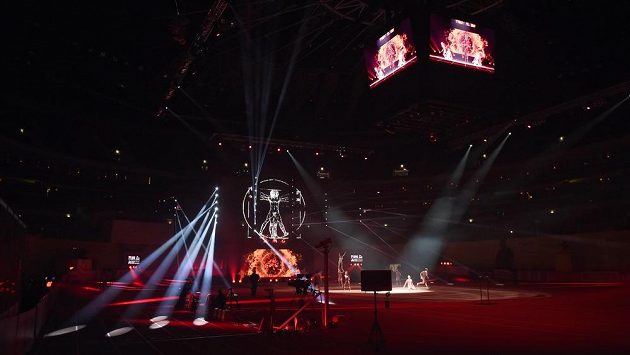 Slavnostní zahájení halového mistrovství Evropy v atletice v pražské O2 areně. Slavnostní zahájení halového mistrovství Evropy v atletice v pražské O2 areně.