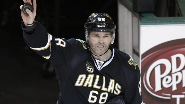 Jaromír Jágr v dresu Dallasu. Jaromír Jágr v dresu Dallasu.