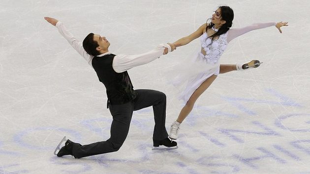 Taneční pár Cortney Mansourová a Michal Češka Taneční pár Cortney Mansourová a Michal Češka