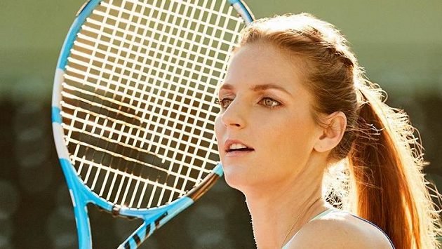 Karolína Plíšková při představení kolekce pro Australian Open. Karolína Plíšková při představení kolekce pro Australian Open.