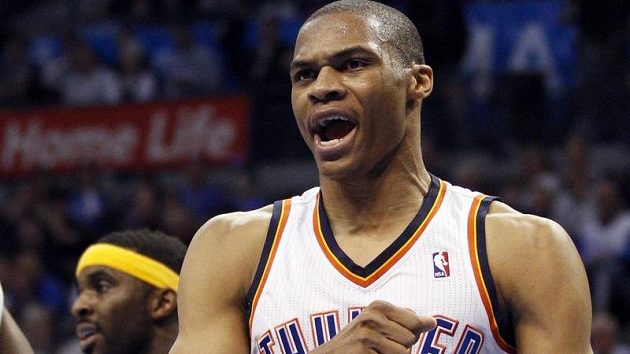 Russell Westbrook z Oklahomy nastřílel proti Denveru 40 bodů. Russell Westbrook z Oklahomy nastřílel proti Denveru 40 bodů.