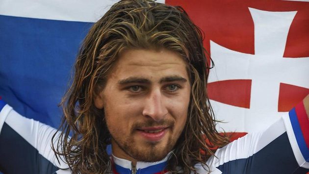 Peter Sagan po obhajobě zlata z MS. Peter Sagan po obhajobě zlata z MS.