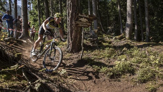 Kristián Hynek na bikerské části závodu Dolomitenmann 2015. Kristián Hynek na bikerské části závodu Dolomitenmann 2015.
