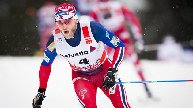 Norský lyžař Martin Johnsrud Sundby při druhé etapě Tour de Ski. Norský lyžař Martin Johnsrud Sundby při druhé etapě Tour de Ski.