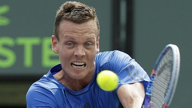 Tomáš Berdych na turnaji v Miami. Tomáš Berdych na turnaji v Miami.