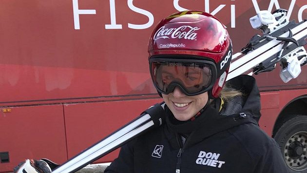 Ester Ledecká ve Val Gardeně. Ester Ledecká ve Val Gardeně.