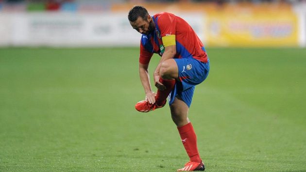 Kapitán Viktorie Plzeň Pavel Horváth oslavuje svůj třetí gól utkání 3. předkola Ligy mistrů proti Nomme Kalju. Kapitán Viktorie Plzeň Pavel Horváth oslavuje svůj třetí gól utkání 3. předkola Ligy mistrů proti Nomme Kalju.