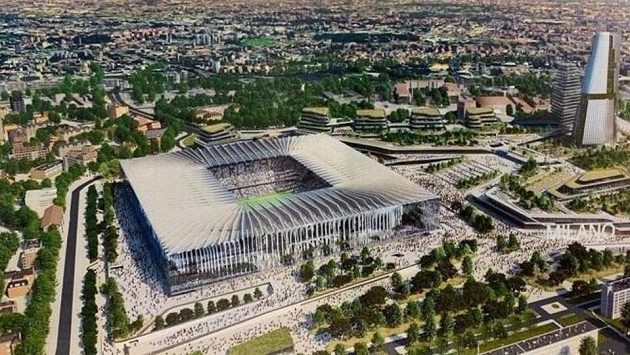 Návrh podoby nového stadionu San Siro od americké společnosti Populous Návrh podoby nového stadionu San Siro od americké společnosti Populous