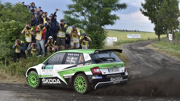 Posádka Jan Kopecký a Pavel Dresler s vozem Škoda Fabia R5. Posádka Jan Kopecký a Pavel Dresler s vozem Škoda Fabia R5.