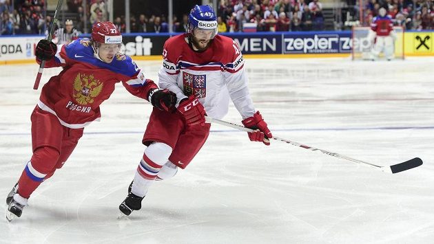 Český reprezentant Michal Jordán (vpravo) a Ivan Tělegin z Ruska. Český reprezentant Michal Jordán (vpravo) a Ivan Tělegin z Ruska.