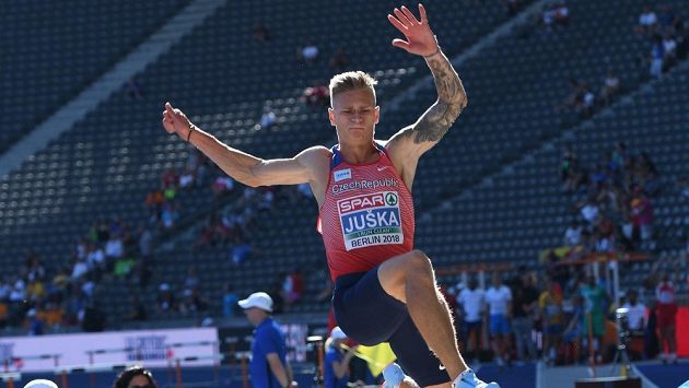 Radek Juška při kvalifikaci mistrovství Evropy v Berlíně. Radek Juška při kvalifikaci mistrovství Evropy v Berlíně.