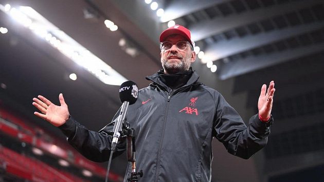 Kouč Liverpool Jürgen Klopp po zápase s Arsenalem. Kouč Liverpool Jürgen Klopp po zápase s Arsenalem.