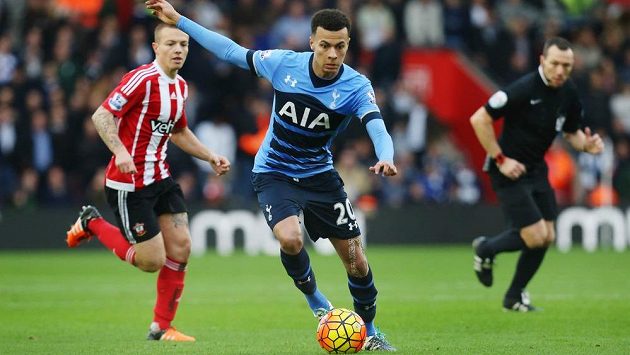 Dele Alli v zápase proti Sunderlandu. Dele Alli v zápase proti Sunderlandu.