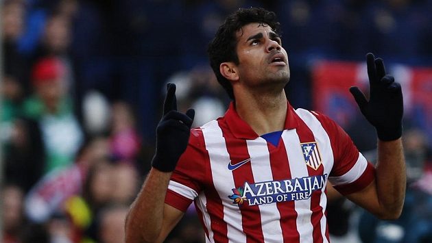 Diego Costa z Atlétika Madrid. Diego Costa z Atlétika Madrid.