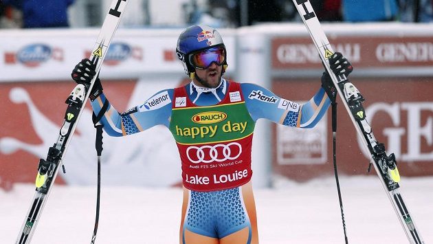 Nor Aksel Lund Svindal ovládl super-G v Lake Louise Nor Aksel Lund Svindal ovládl super-G v Lake Louise