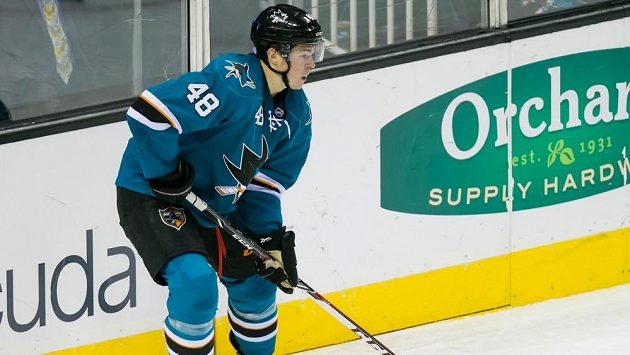 Útočník San Jose Tomáš Hertl. Útočník San Jose Tomáš Hertl.
