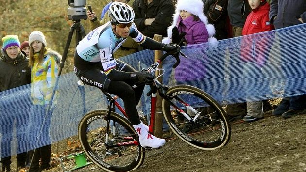 Zdeněk Štybar na trati cyklokrosového mistrovství republiky ve Stříbře Zdeněk Štybar na trati cyklokrosového mistrovství republiky ve Stříbře