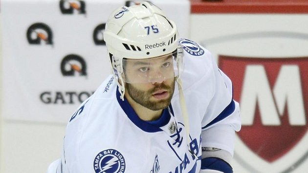 Radko Gudas v dresu Tampy Bay. Radko Gudas v dresu Tampy Bay.