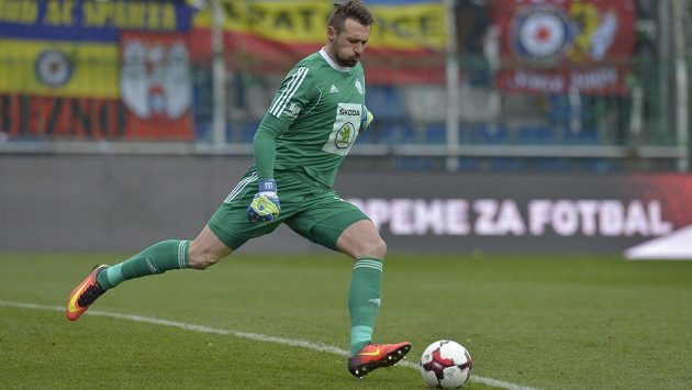 Brankář Mladé Boleslavi Jan Šeda. Brankář Mladé Boleslavi Jan Šeda.