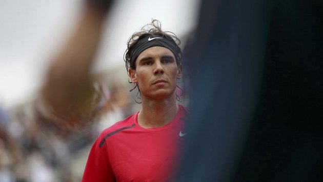 Tenista Rafael Nadal během utkání s Monakem na French Open Tenista Rafael Nadal během utkání s Monakem na French Open
