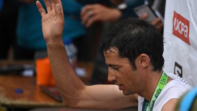Kilian Jornet na archivním snímku při červnovém maratónu na Mont Blancu. Kilian Jornet na archivním snímku při červnovém maratónu na Mont Blancu.