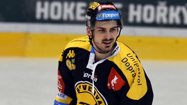 Litvínovský Richard Nejezchleb, střelec úvodní branky utkání. Litvínovský Richard Nejezchleb, střelec úvodní branky utkání.
