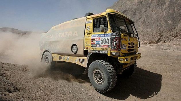 Tatra Aleše Lopraise při Rallye Dakar. Tatra Aleše Lopraise při Rallye Dakar.