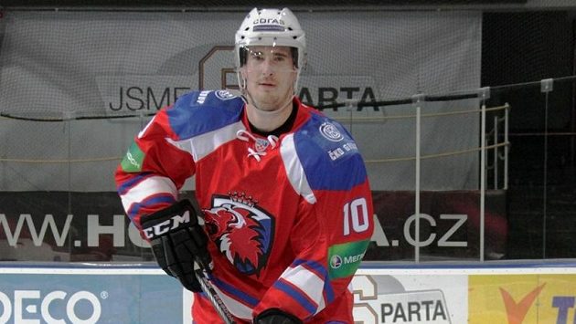 Roman Červenka v dresu Lva Praha. Roman Červenka v dresu Lva Praha.