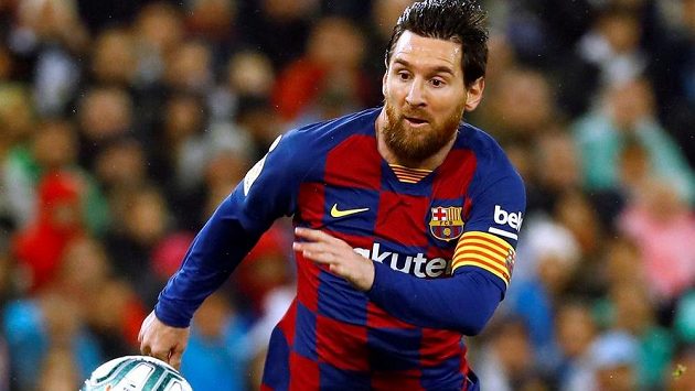 Klenot Barcelony Lionel Messi v akci. Klenot Barcelony Lionel Messi v akci.
