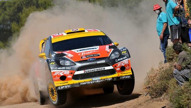Martin Prokop s Fordem Fiesta WRC na trati Rallye Akropolis. Martin Prokop s Fordem Fiesta WRC na trati Rallye Akropolis.