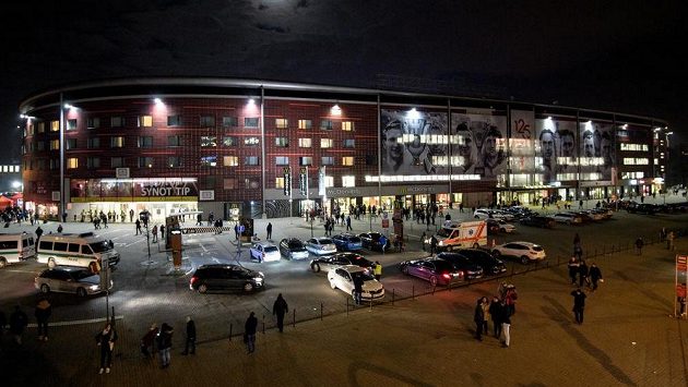 Stadion Slavie - ilustrační snímek. Stadion Slavie - ilustrační snímek.