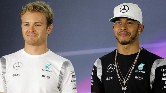 Nico Rosberg a Lewis Hamilton. Nico Rosberg a Lewis Hamilton.