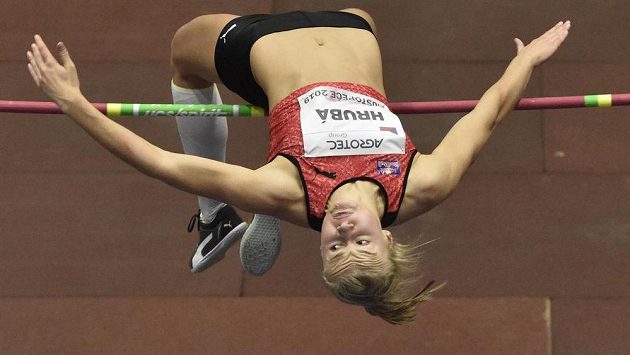 Výškařka Michaela Hrubá při sobotním mítinku v Hustopečích. Výškařka Michaela Hrubá při sobotním mítinku v Hustopečích.