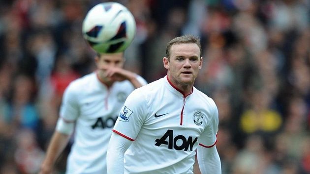 Wayne Rooney v dresu Manchesteru United. Wayne Rooney v dresu Manchesteru United.