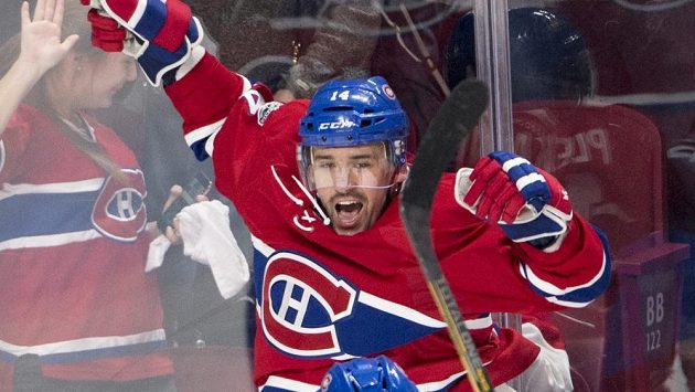 Tomáš Plekanec se raduje z vyrovnávacího gólu v zápase play off s NY Rangers. Tomáš Plekanec se raduje z vyrovnávacího gólu v zápase play off s NY Rangers.