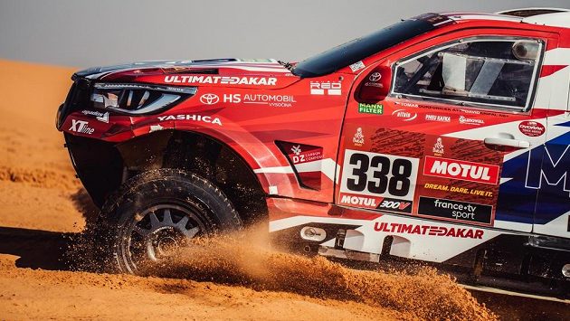 Posádka Tomáš Ouředníček, David Křípal s vozem Toyota. Posádka Tomáš Ouředníček, David Křípal s vozem Toyota.