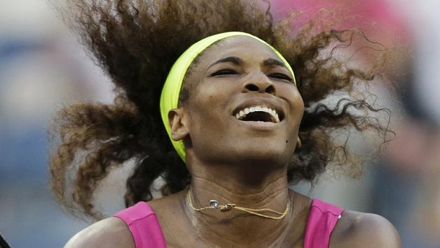 Serena Williamsová se raduje z postupu do finále US Open. Serena Williamsová se raduje z postupu do finále US Open.