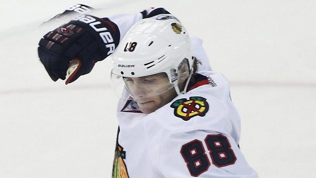 Patrick Kane a jeho radost. Patrick Kane a jeho radost.