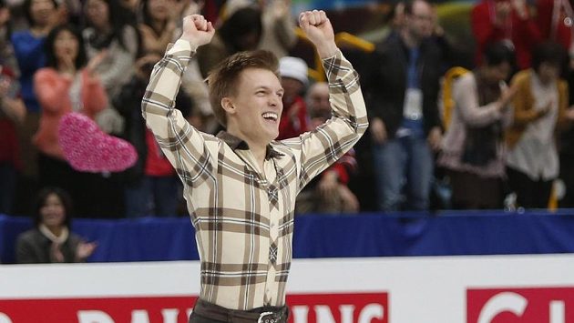 Tomáš Verner po krátkém programu na MS v Saitamě. Tomáš Verner po krátkém programu na MS v Saitamě.