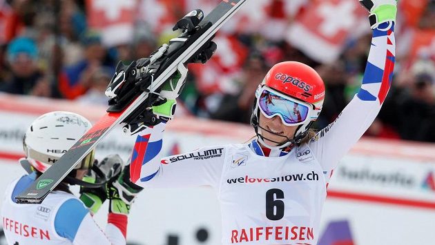 Slovenka Petra Vlhová ovládla slalom SP v Lenzerheide. Slovenka Petra Vlhová ovládla slalom SP v Lenzerheide.